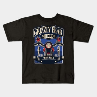 Grizzly Bear Shield Kids T-Shirt